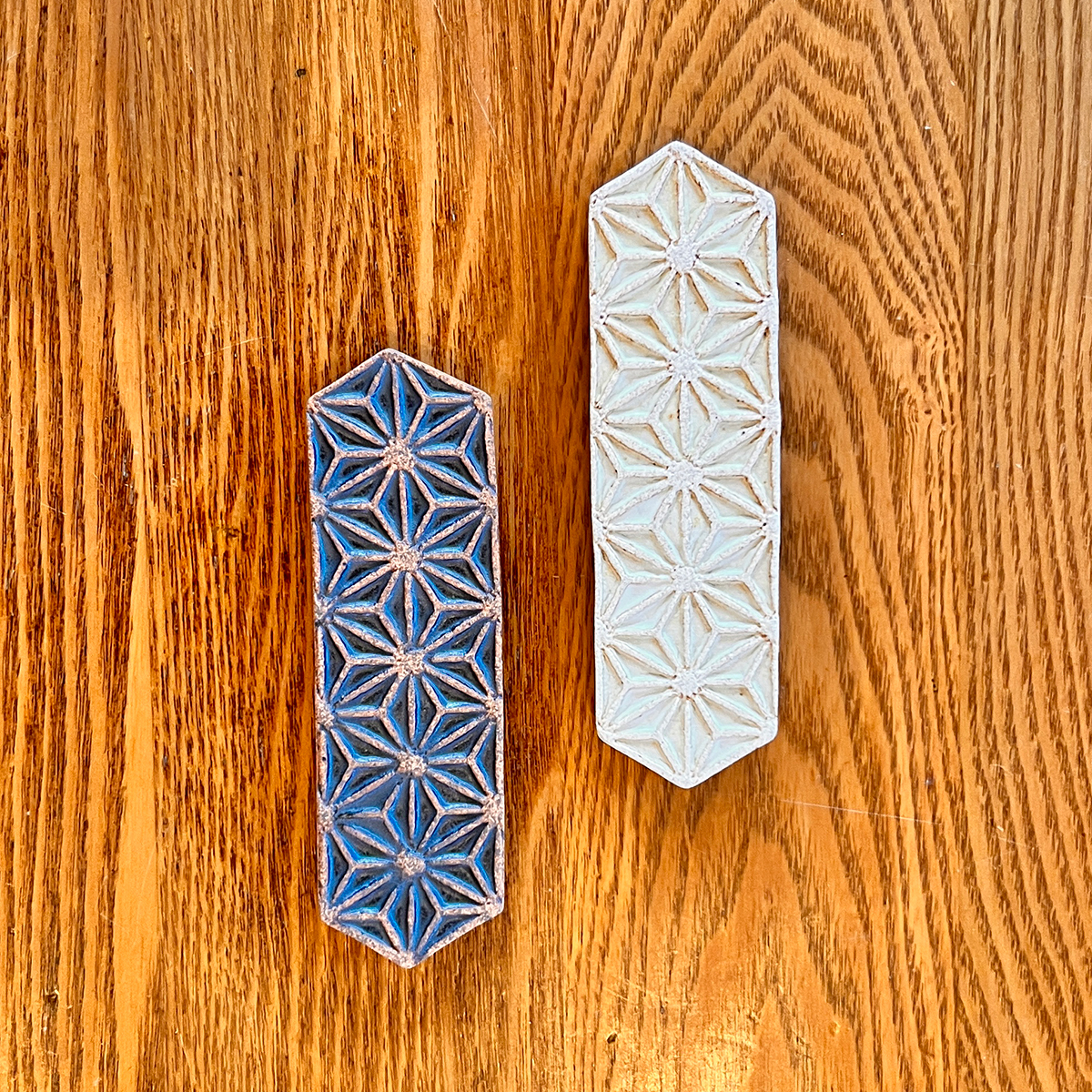 眞窯 (まことがま)　麻模様のカトラリーレスト